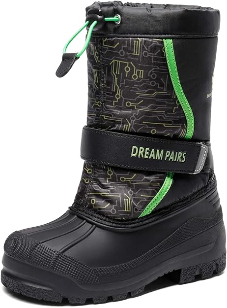 DREAM PAIRS Boys Girls Knee High Winter Snow Boots