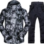 ski jacket and pants set - black